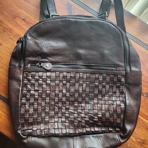 Ashwood Brown Leather Backpack